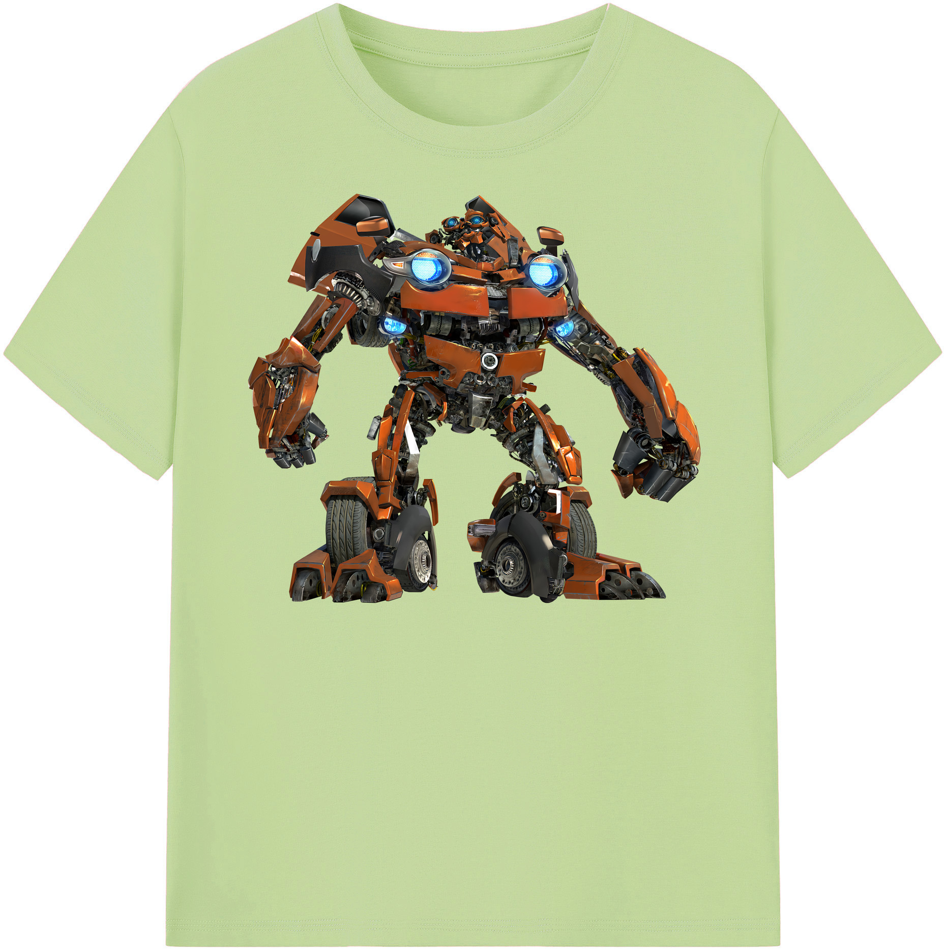 （画像用） Transformers トランスフォーマー 綿100％半袖Tシャツ（フロントプリント）